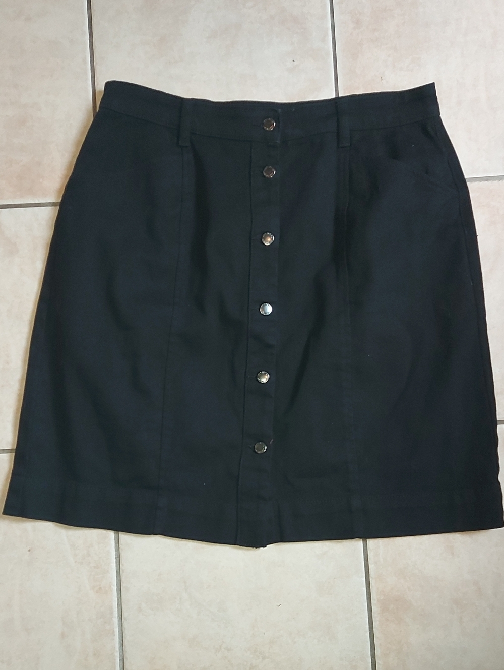 Joe Fresh | Black Button-Front Mini Skirt - SIZE 12